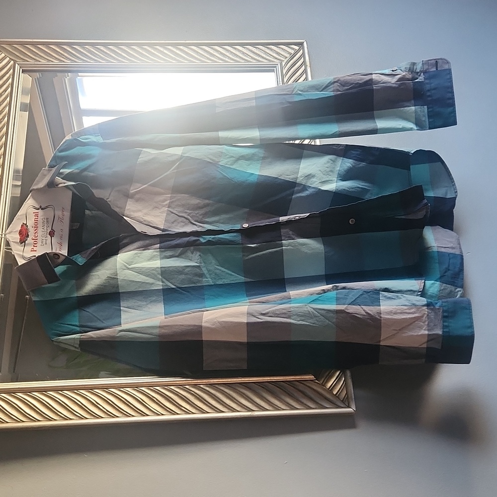 Plaid mens long sleeve
